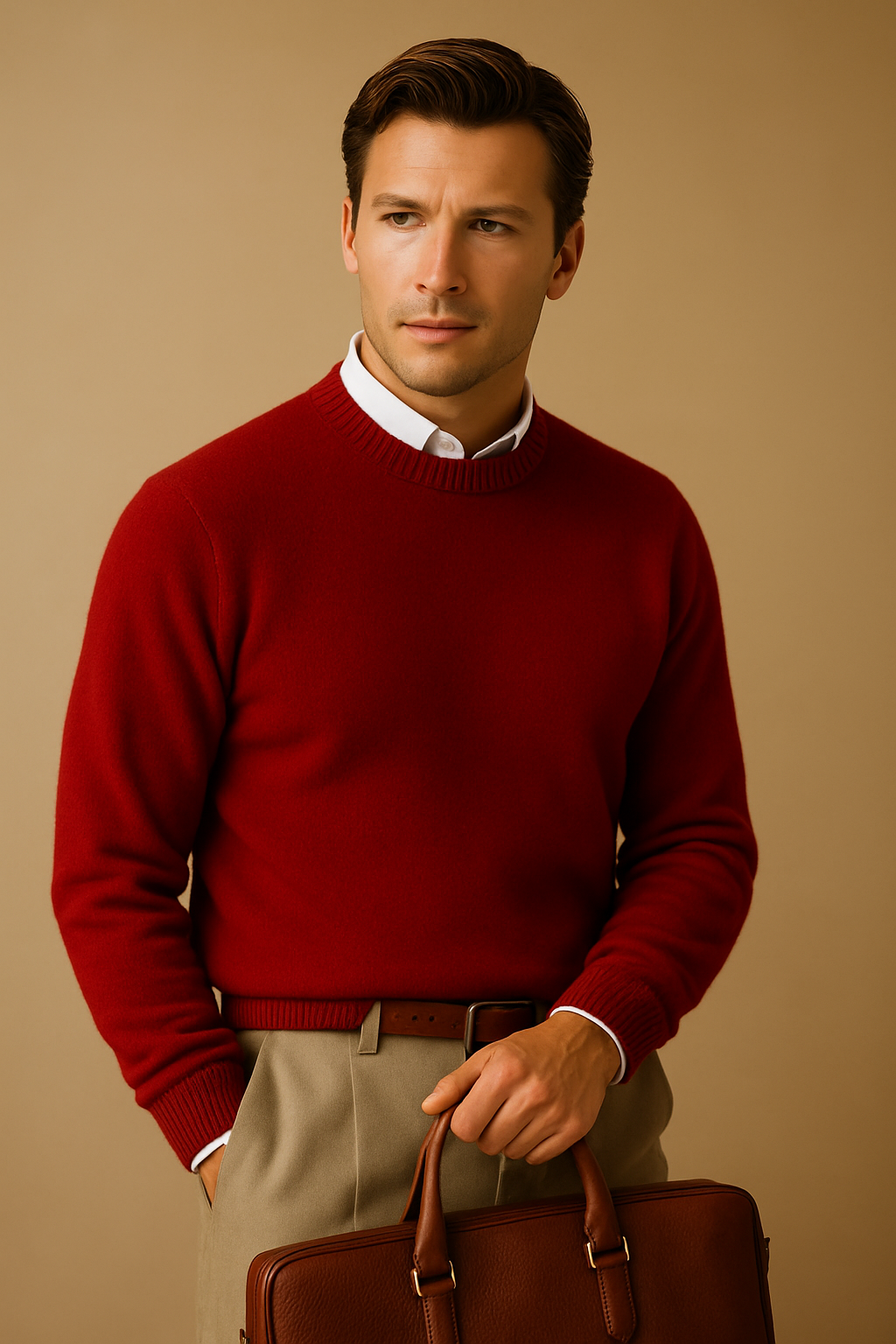 Alven Cashmere O Neck Sweater